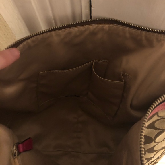 Coach pink braided strap hobo - Picture 7 of 7